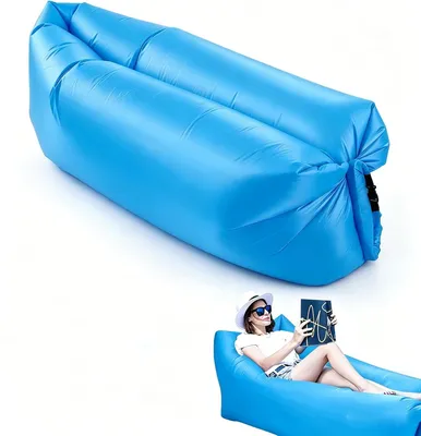 Produktbild von Aufblasbares Sofa Luftsofa Tragbares Airlounger Strand Himmelblau