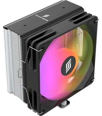 Image de Silentware Bora RGB CPU Air Cooler, 5 caloducs en cuivre, ventilateur 120mm PWM A-RGB, compatible avec Intel LGA 115X/1200/1700/1851 et AMD AM4/AM5