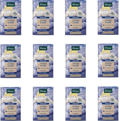 Produktbild von KNEIPP BADEKRISTALLE Schlaf schön - Mondscheinblume & Malve 12 x 60g