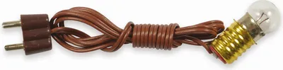 Produktbild von Riffelmacher Lämpchen E10 mit Fassung und Kabel 4.5V 78253 | Weiß