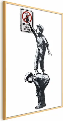 Produktbild von Posterpapier Poster - Graffiti is a Crime 29.7x42 cm Streetart h-C-0092-ao-a
