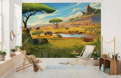 Produktbild von Komar Vlies Fototapete - Disney The Lion King Savanna - Größe 350 x 250 cm