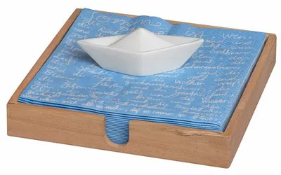 Produktbild von Serviettenhalter mit Porzellanvogel