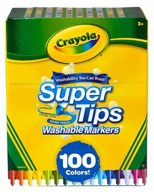 Produktbild von Crayola 58-5100, 100 Farben, Mehrfarbig, Rund, Italien, 3 Jahr(e), Junge/Mädchen