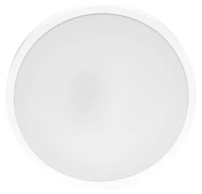Image de Plafonnier LED rond Ecolite, 12 W, 1200 lm, 4000 K, indice de protection IP44, bord blanc, W3090-12W/BI