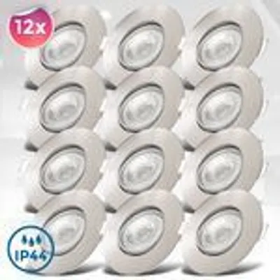 Produktbild von 2x 6er-Set LED Einbauleuchte dimmbar Deckenlampe Einbauspots schwenkbar 5W Spot Strahler