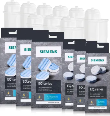 Produktbild von 3x Siemens EQ.series Pflegeset - Entkalker, Reiniger & Wasserfilter Brita Inten