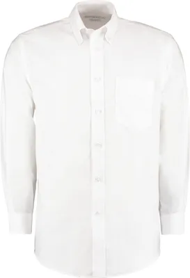 Produktbild von Kustom Kit Herren Arbeits Langarm Oxford Shirt RW6329 (14in) (Weiß)