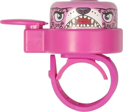 Produktbild von Kinder Fahrradklingel | Pink Leopard | Crazy Safety | Bunt & benutzerfreundlich