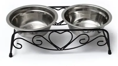 Immagine prodotto di Contenitore per l'acqua per cani in acciaio inossidabile, dimensioni 26x13x8,5 cm