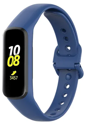 Produktbild von By Qubix Silikonarmband - Dunkelblau - passend für Samsung Galaxy Fit 2
