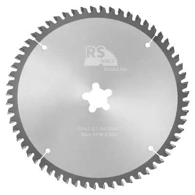 Productafbeelding van RStools HM cirkelzaag BasicLine Ø190 x 2,6 x FF mm T=60 aluminium