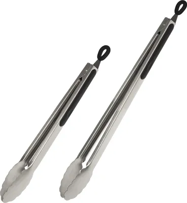 Zdjęcie produktu dla zestaw 2 szczypiec do grilla bremermann, długość ok. 44,5 cm (XL) i 35,5 cm (M), stal nierdzewna