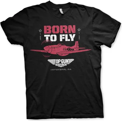 Produktbild von Top Gun - Born To Fly T-Shirt - Medium - Black