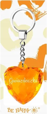 Imagen del producto de Llavero con forma de corazón y estrella - Regalos Be-Happy