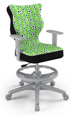 Produktbild von Jugend-Wachstumsstuhl Ergonomischer Schreibtischstuhl Für Körpergrösse 146-176 Cm, Duo Grau Storia 29, Mit Fussstütze
