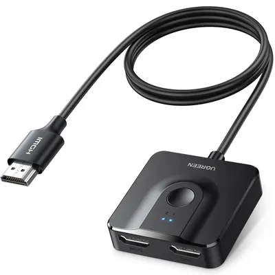 Immagine prodotto di UGREEN HDMI Switch 4K 60Hz HDMI Splitter 2 in 1 Out 1 in 2 Out Distributore HDMI (13,30)