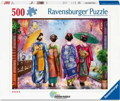 Produktbild von Erwachsenenpuzzle 500 Teile - Kirschblütenspaziergang