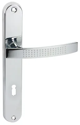 Image de Poignée de porte - Bouton de porte - Verrou BB - Argent - 72 mm - Aluminium