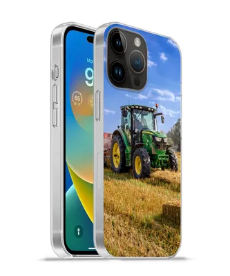 Produktbild von MuchoWow® Handyhülle Schutzhülle Hülle für Apple iPhone 14 Pro Max Traktor - Bauernhof - Heu - Feld - Sonne - Landleben Silikon Softcase Handy Hülle - Hardcover