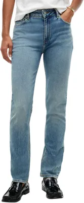 Zdjęcie produktu dla Spodnie damskie Tommy Hilfiger Harlow, model WW0WW52184, fason slim, średni stan, kolor: Ocean Blue, rozmiar 3