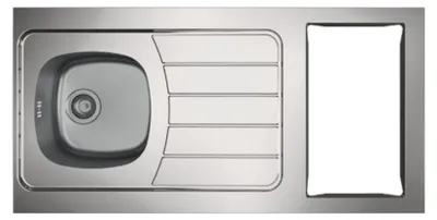 Image de Evier kitchenette ISEO 1 cuve inox L1200mm - MODERNA - CPBD120A30