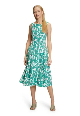 Produktbild von Vera Mont Damen Cocktailkleid mit Print 46, Cream/Green
