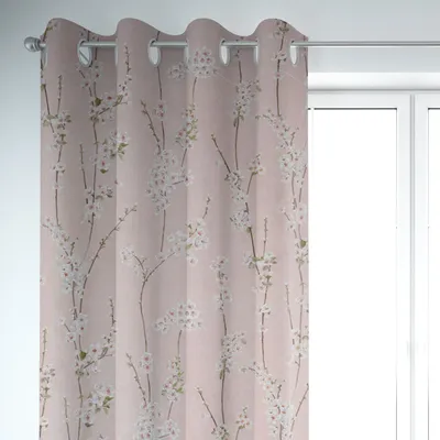 Produktbild von SCHÖNER LEBEN. Vorhang Almond Blossom Mandelblütenzweige rosa 245cm Aufhängung Ösen