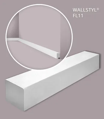 Produktbild von NMC FL11-box-10 WALLSTYL Sockelleisten 1 Karton SET mit 10 Stuckleisten | 20 m