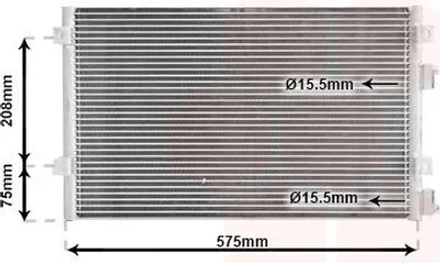 Produktbild von VAN WEZEL 07005103 Kondensator Klimaanlage Klimakondensator für CHRYSLER PT CRUISER (PT)