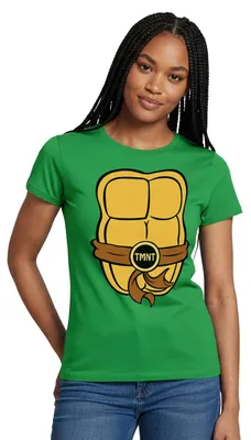 Produktbild von Spreadshirt Teenage Mutant Ninja Turtles Kostüm Schildkröte Frauen T-Shirt, M, Kelly Green