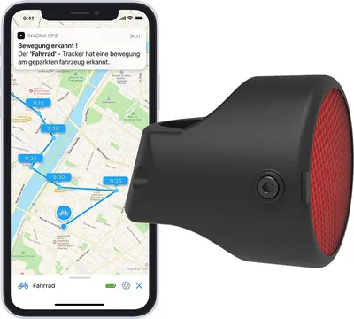 Zdjęcie produktu dla Invoxia GPS Bike Tracker, Czarny, Czerwony