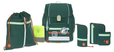 Produktbild von Lässig Schulranzen Set 7-teilig, Boxy Unique dark green Ocean Edition