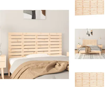 Image de vidaXL Tête de lit murale 156x3x63 cm Pin massif - Tête & Pieds de lit