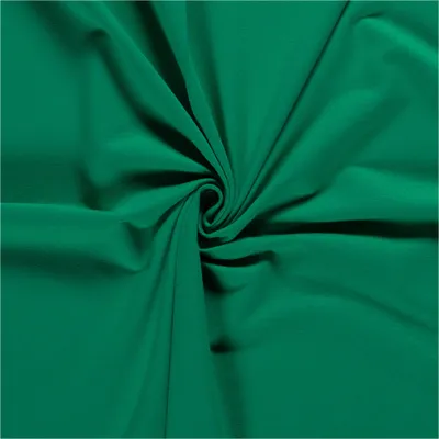 0,5m French-Terry Stoff Uni Oeko-Tex 5% Elasthan Baumwollstoff Meterware gruen