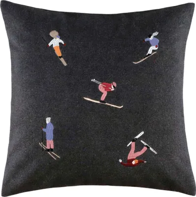 Obrázek produktu pro Povlak na polštář Sportalm Lyžování antracit - 50 x 50 cm