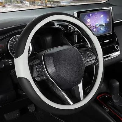 Immagine prodotto di Copri volante, copri volante universale, copri volante antiscivolo per auto, 37-39 cm