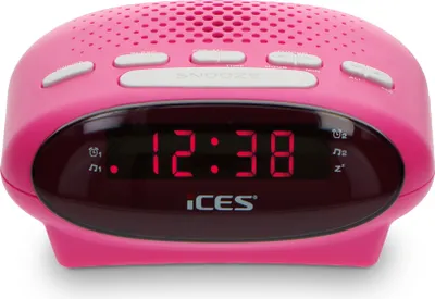Produktbild von Ices ICR-210 Pink - FM Uhrenradio, Pink