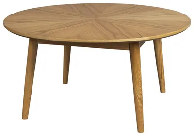 Couchtisch FABIO NATURAL Ø 80 Eiche furniert lackiert