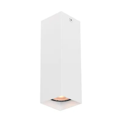 Image de Spot de plafond moderne blanc carré 17 cm pour salon cuisine 1xGU10 10W ANDER Italux