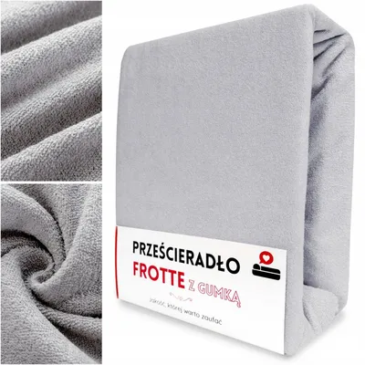 Image de Lozkoholicy Gaja Drap-housse coton éponge gris 90x200 cm
