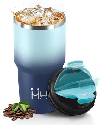 Produktbild von Thermobecher 600ML, Wiederverwendbar, Edelstahl Kaffeebecher-to-go Thermo, Ausla