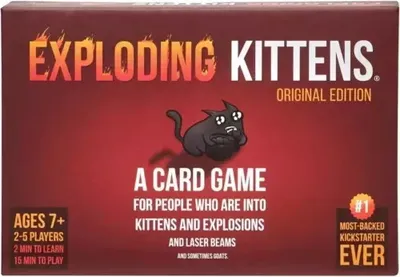 Produktbild von Exploding Kittens Kartenspiel – origineller Familienspaß ab 7 Jahren