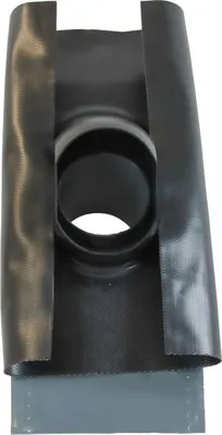 Produktbild von Auraflex DN 150 schwarz mit Wetterkappe