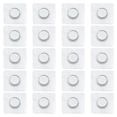 Produktbild von 20 Stücke Magnetverschluss 15mm Unsichtbare Magnetknopf, Hidden Sew Magnetverschluss, Magnetische Knopf Druckknöpfe, Versteckte Geldbörse Verschluss für Nähen DIY