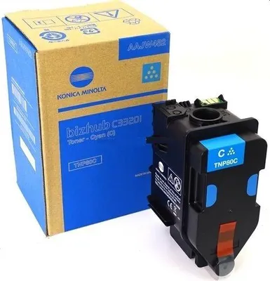 Obrázek produktu pro Tonerová kazeta Konica Minolta TNP-80C AAJW452 Cyan pro Bizhub C3320i