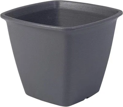 Immagine prodotto di Fioriera quadrata con sistema di drenaggio/serbatoio per il giardinaggio - 300 grigio