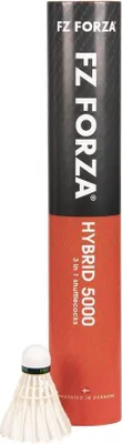 Immagine prodotto di FORZA FZ Hybrid 5000: set di 6 palline da badminton, colore bianco, velocità 78