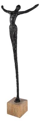 Obrázek produktu pro GILDE Socha Svoboda přírodní barva, černá V. 70 cm, 84296