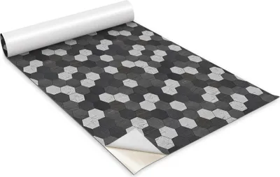 Zdjęcie produktu dla Folia samoprzylepna - Okleina meblowa - Dekoracyjna - Do mebli - Tapeta - Naklejka - Folia - Wzór szarej kostki - 100 x 50 cm